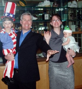 halloween 2008: Uncle Sam, John McCain, Sarah Palin, Lady Liberty