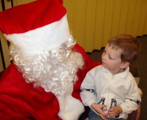 Hayden and Santa